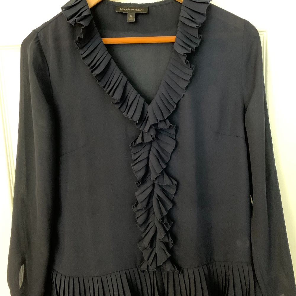 NAVY BLOUSE Banana Republic